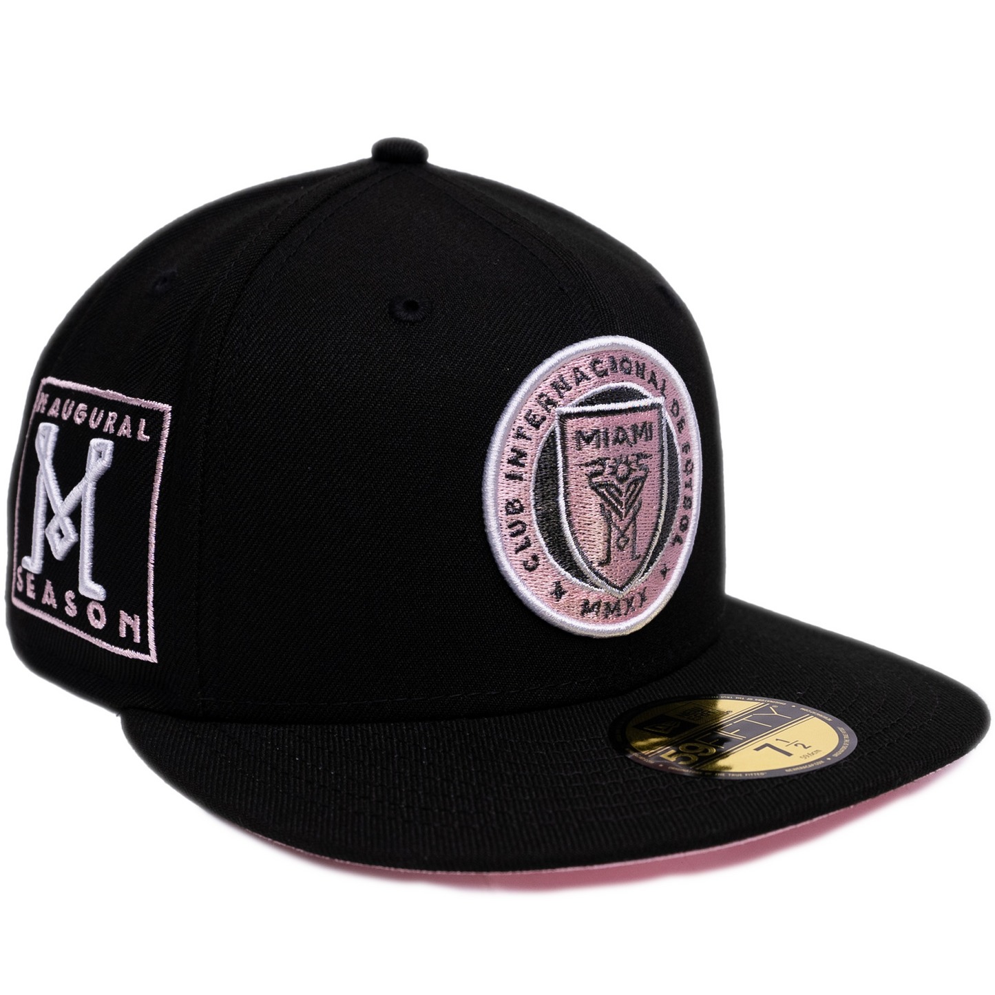 New Era Inter Miami 59Fifty Fitted Hat - Black/ Pink