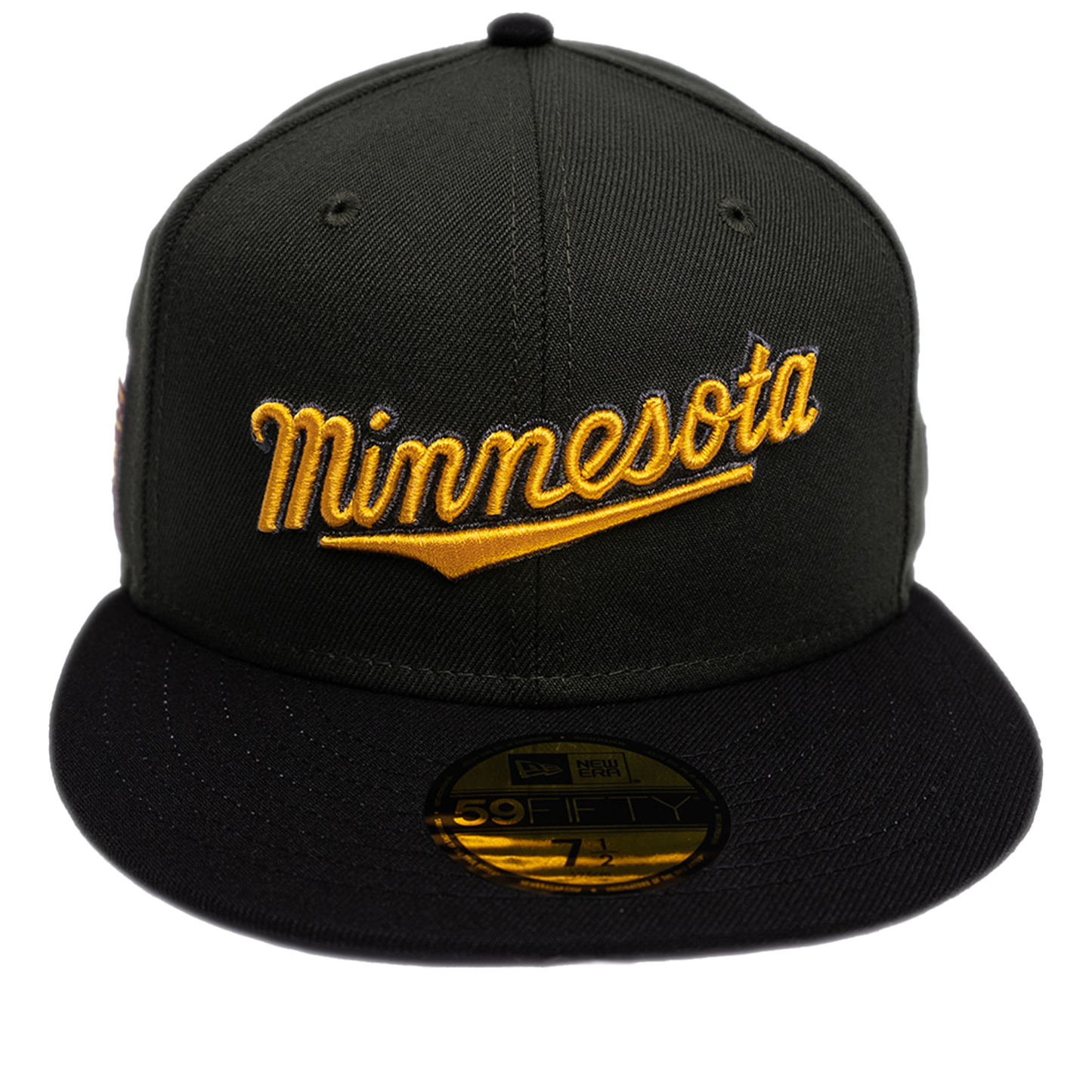 New Era Minnesota Twins 59Fifty Fitted Hat - Dark Sea Weed/ Black