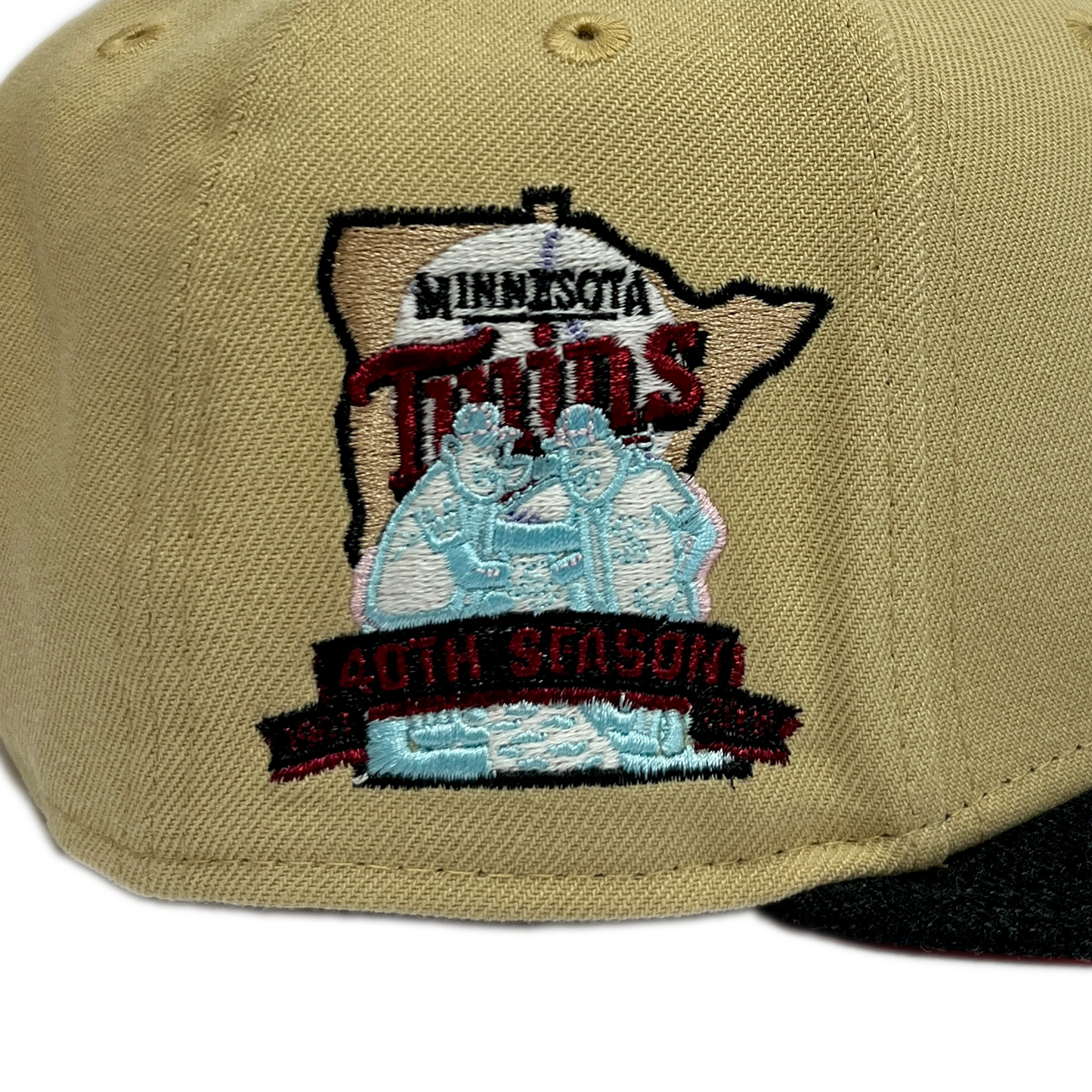 New Era Minnesota Twins 59FIFTY Fitted Hat - Beige/ Black