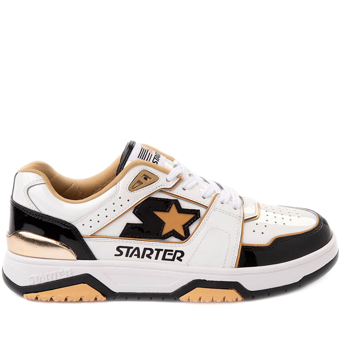 Men's Starter Fast Break Low - White/ Black/ Gold