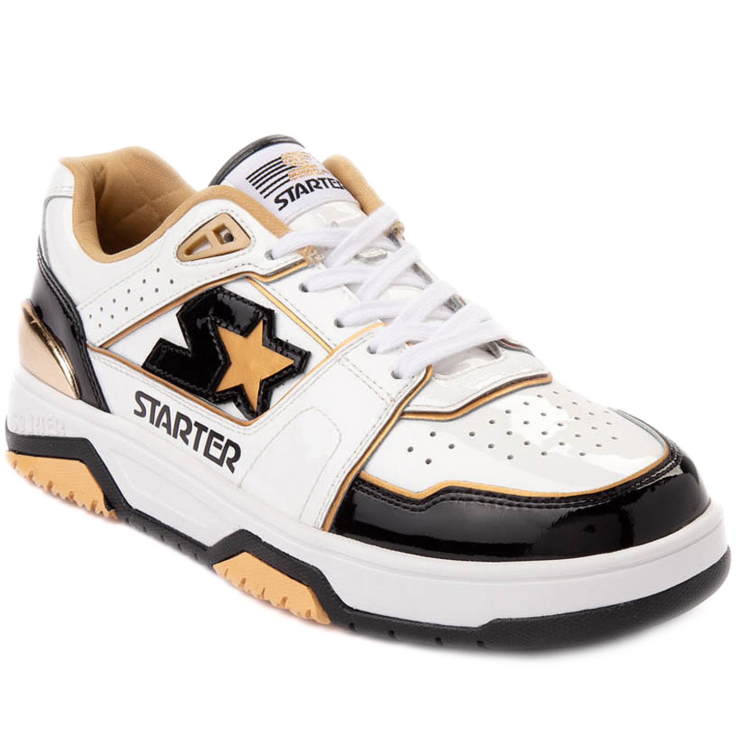 Men's Starter Fast Break Low - White/ Black/ Gold