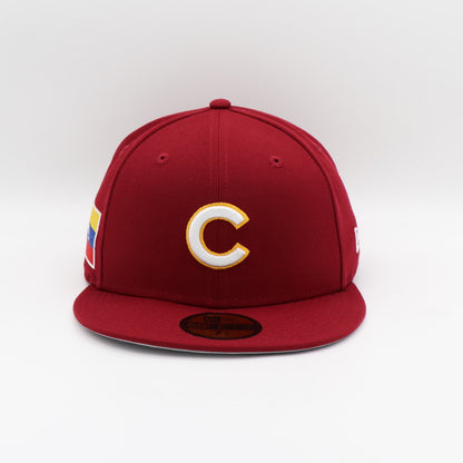 New Era 59Fifty Chicago Cubs "Venezuela Flag" Patch Hat - Cardinal