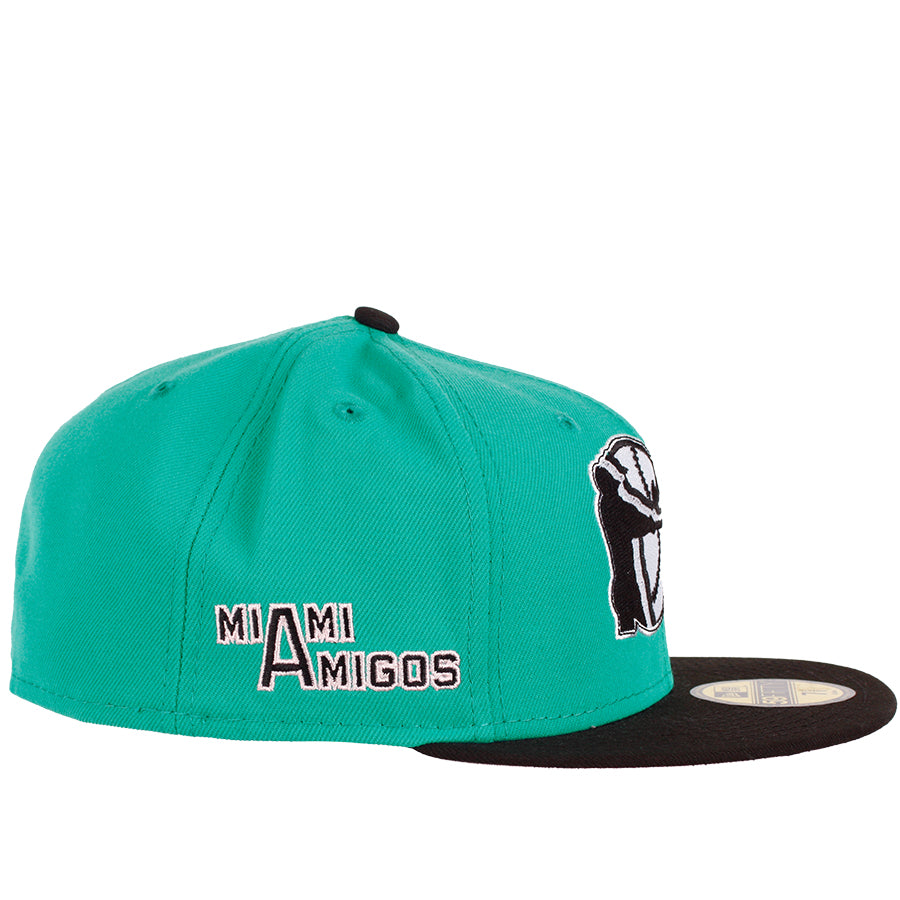 New Era Miami Amigos - 59FIFTY Custom Fitted Hat - Teal / Black