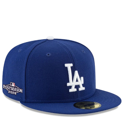 New Era 5950 Los Angeles Dodgers Postseason 2026 Sideline - Blue Blue