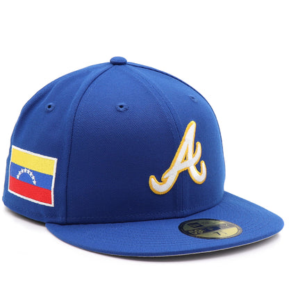 New Era 59Fifty Atlanta Braves "Venezuela Flag" Patch Hat - Navy / White