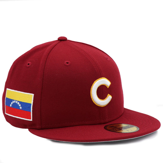New Era 59Fifty Chicago Cubs "Venezuela Flag" Patch Hat - Cardinal