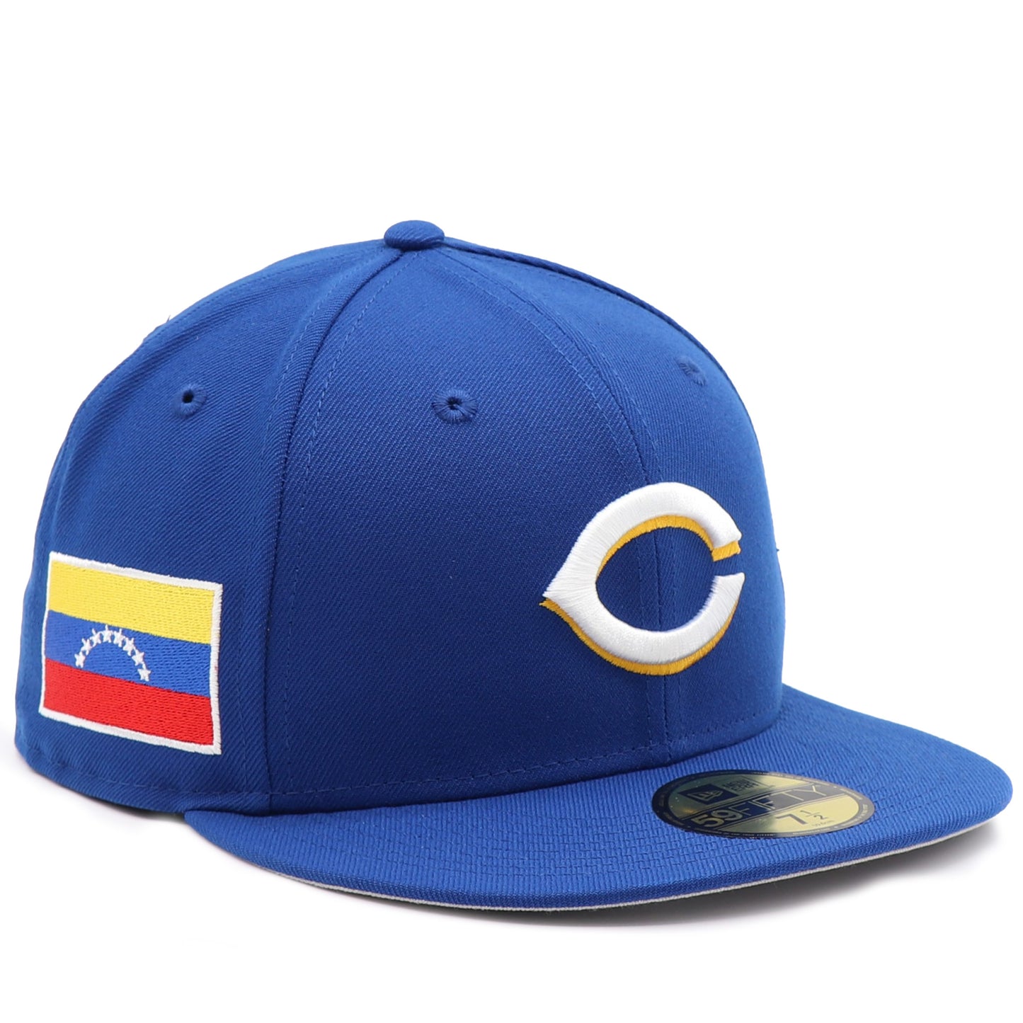 New Era 59Fifty Cincinnati Reds "Venezuela Flag" Patch Hat - Royal Blue / White