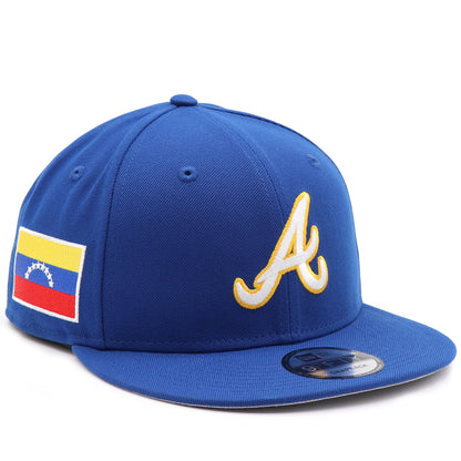 New Era 9Fifty Atlanta Braves "Venezuela Flag" Side Patch - Royal Blue / White