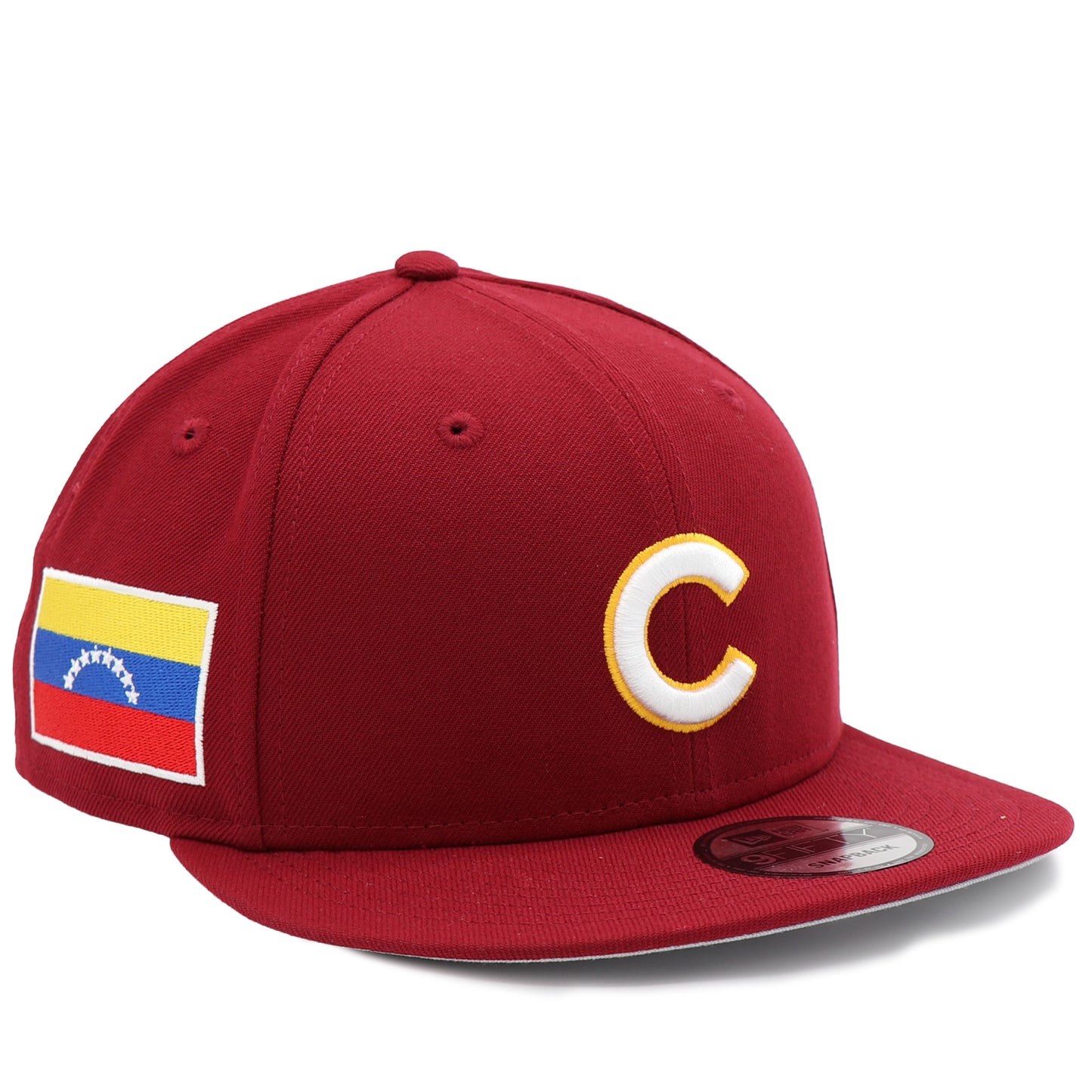 New Era 9Fifty Chicago Cubs "Venezuela Flag" Patch Hat - Cardinal Cardinal OSFM