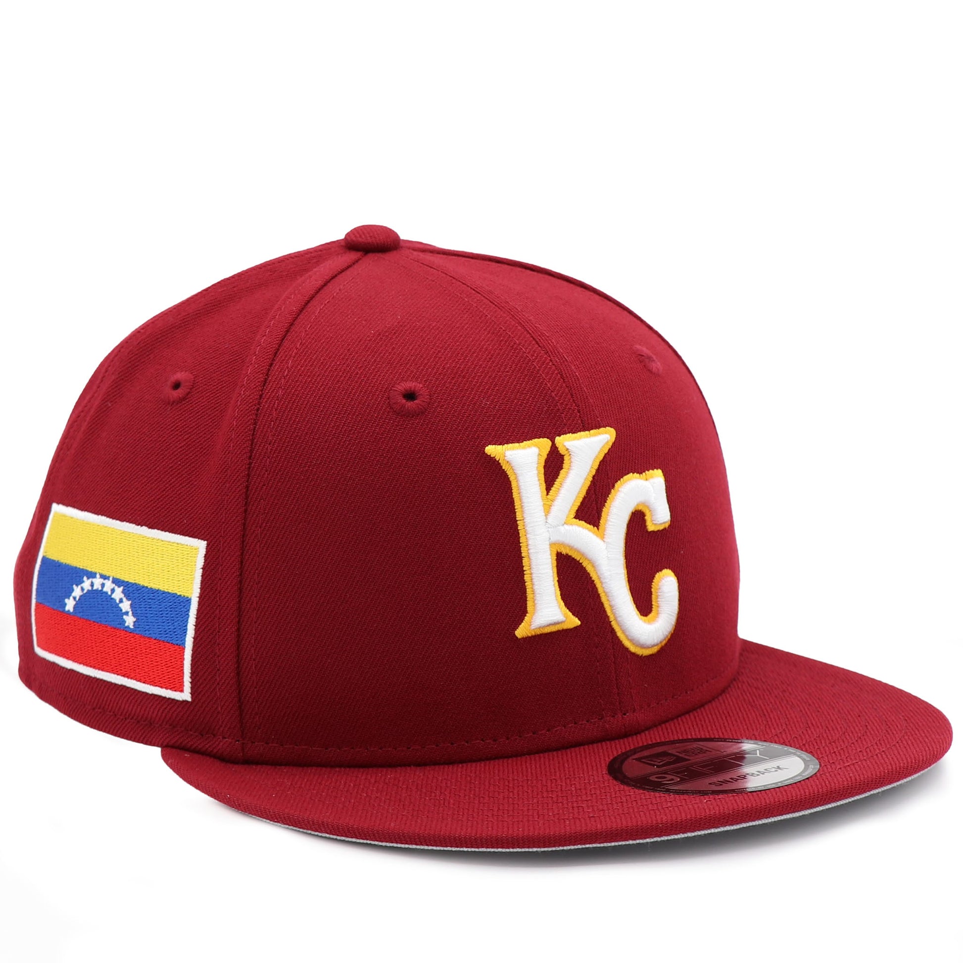 New Era 9Fifty Kansas City Royals "Venezuela Flag" Patch Hat - Cardinal Cardinal OSFM