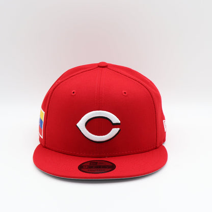 New Era 9Fifty Cincinnati Reds "Venezuela Flag" Side Patch - Scarlet