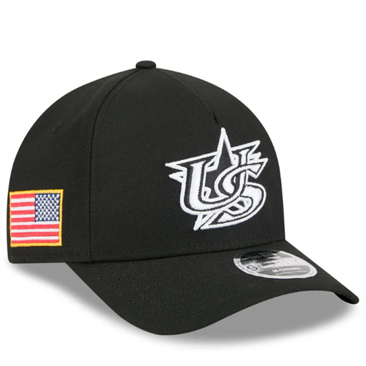 New Era USA World Baseball Classic 9FORTY Black White OSFM