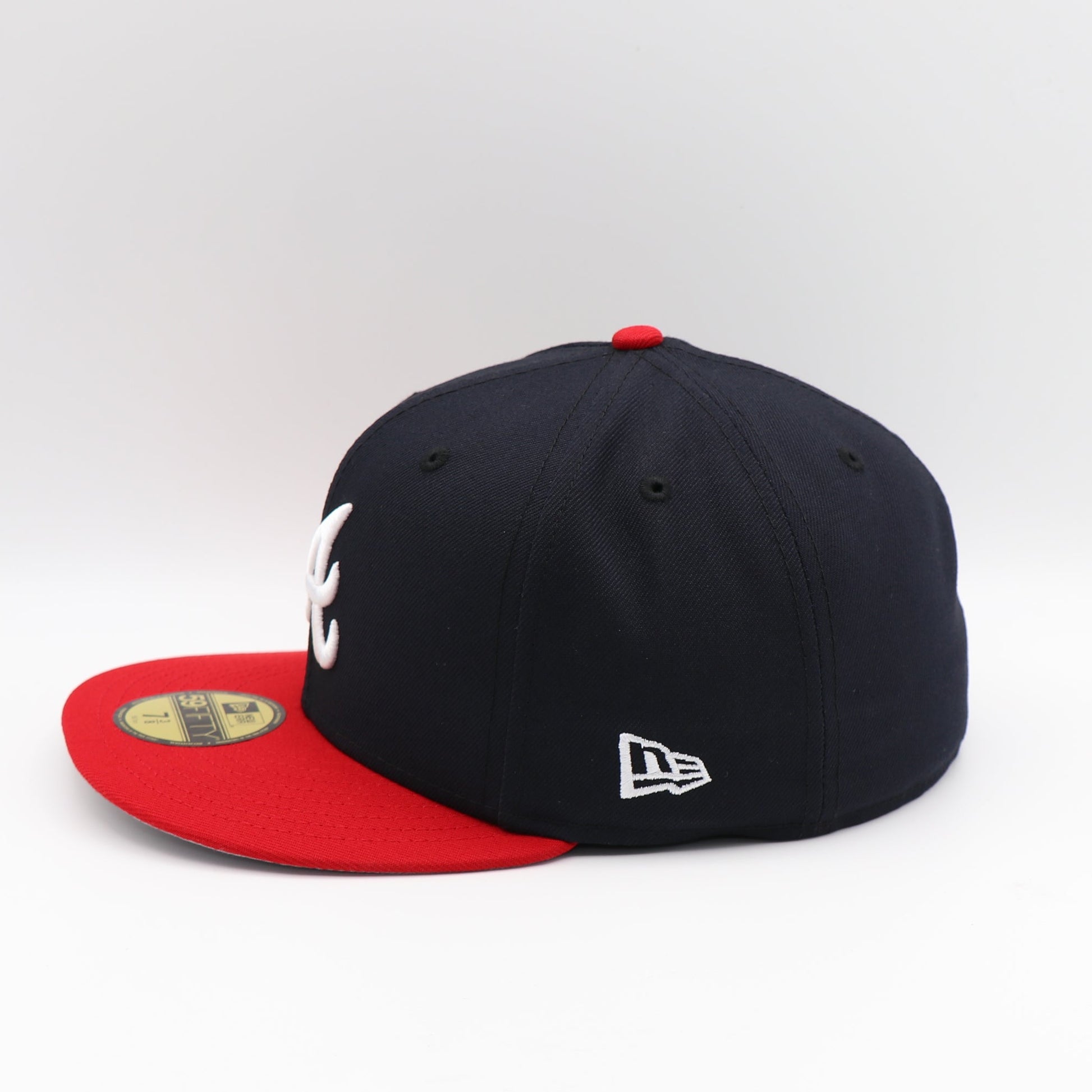 New Era 59Fifty Atlanta Braves "Venezuela Flag" Patch Hat - Navy/Scarlet