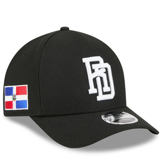 New Era Dominican Republic World Baseball Classic 9FORTY Black White OSFM