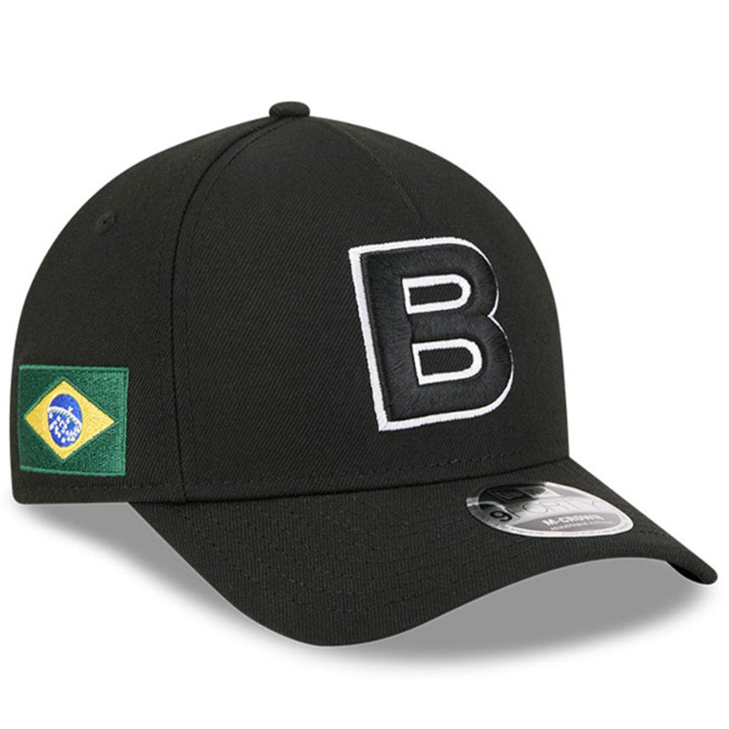 New Era Brazil 2026 MLB World Baseball Classic 9FORTY Black White OSFM