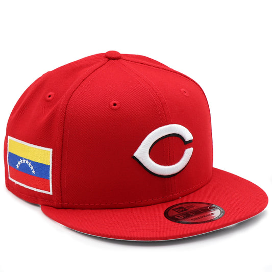 New Era 9Fifty Cincinnati Reds "Venezuela Flag" Side Patch - Scarlet