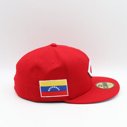 New Era 59Fifty Cincinnati Reds "Venezuela Flag" Patch Hat - Scarlet