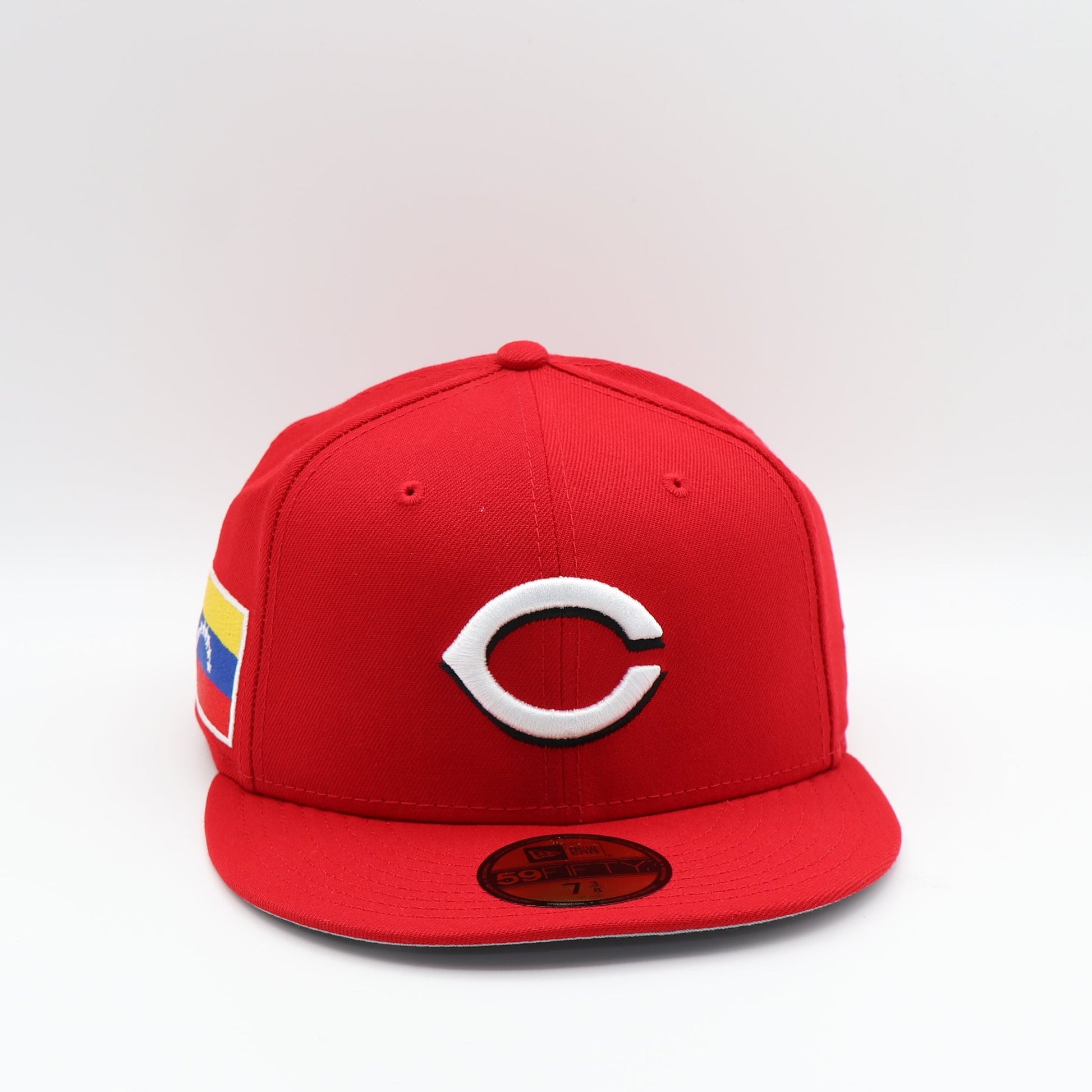 New Era 59Fifty Cincinnati Reds "Venezuela Flag" Patch Hat - Scarlet