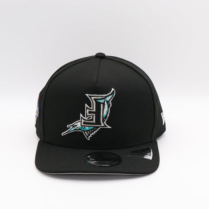New Era 9Fifty AF Curve FlipMode 2.0 Florida Marlins Hat - Black