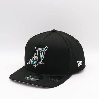 New Era 9Fifty AF Curve FlipMode 2.0 Florida Marlins Hat - Black