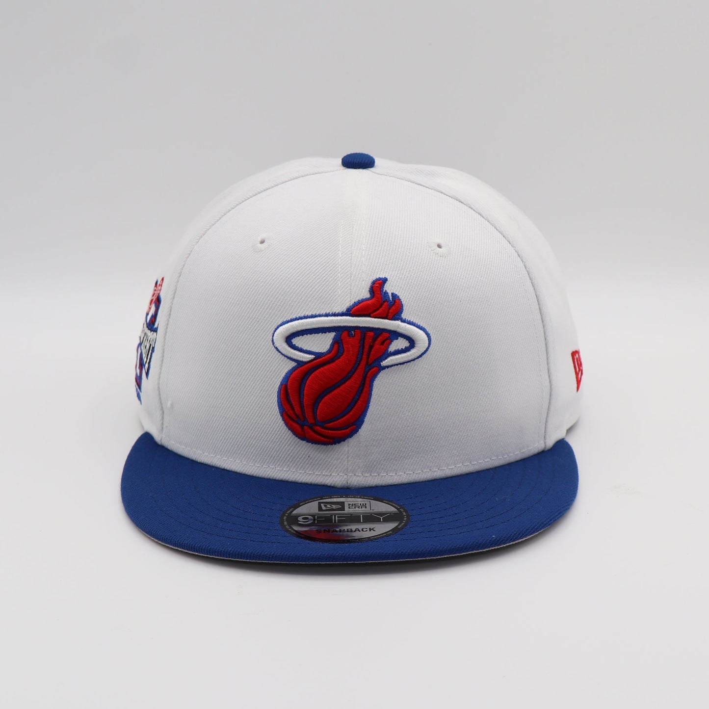 New Era 9Fifty Miami Heat Hat - White/Royal Blue