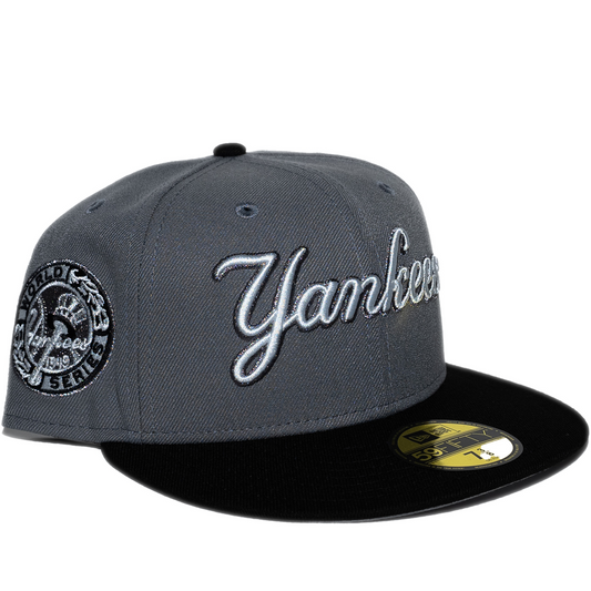 New Era New York Yankees 59Fifty Fitted Hat - Storm/ Black