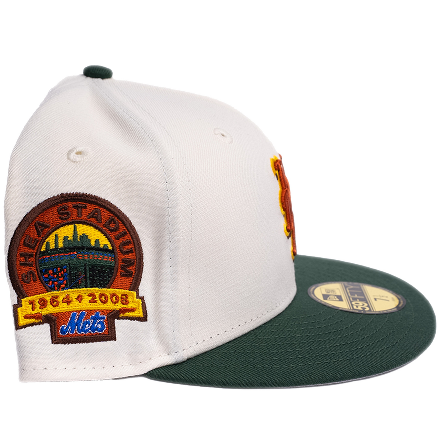 New Era New York Mets 59Fifty Fitted Hat - Chrome/ Green