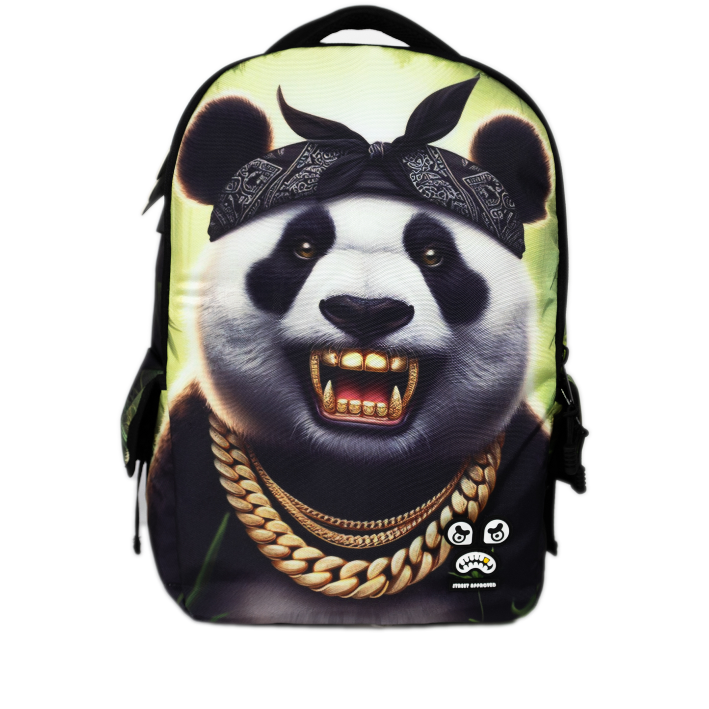 Streetz Iz Watchin Panda Grind Backpack - Black