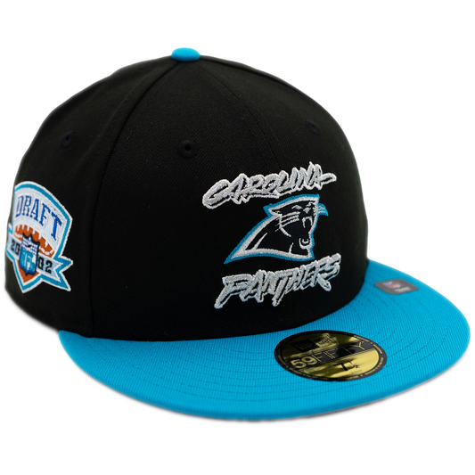 New Era Carolina Panthers 59Fifty Fitted Hat - Black/ Blue