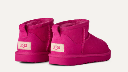 Grade School Ugg Classic Ultra Mini - Dark Peony