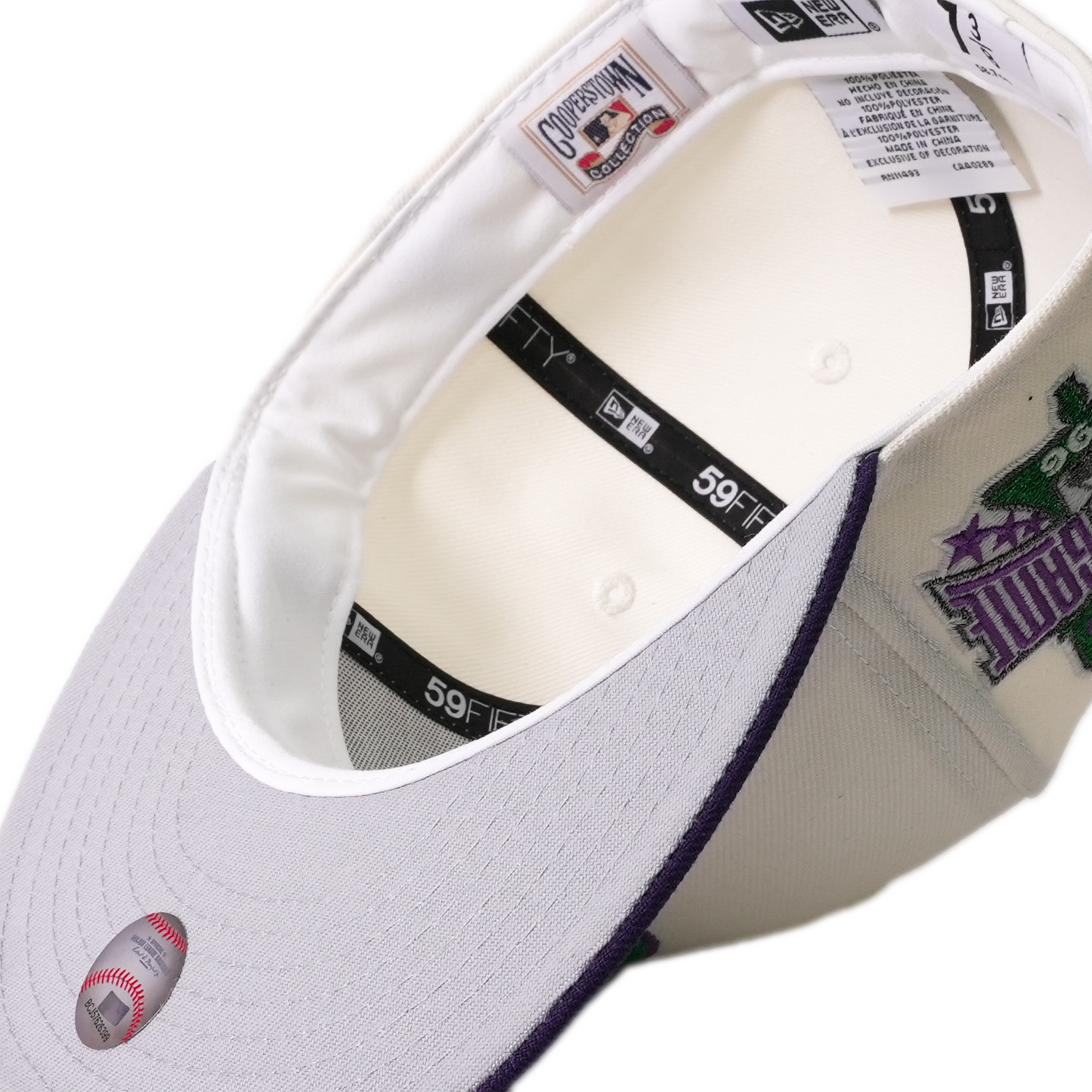 New Era Philadelphia Phillies 59Fifty Fitted Hat - White/Purple