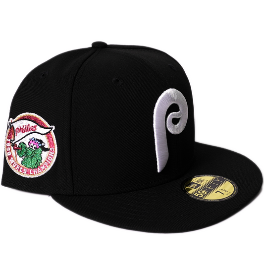 New Era Philadelphia Phillies 59Fifty Fitted Hat - Black/ Green