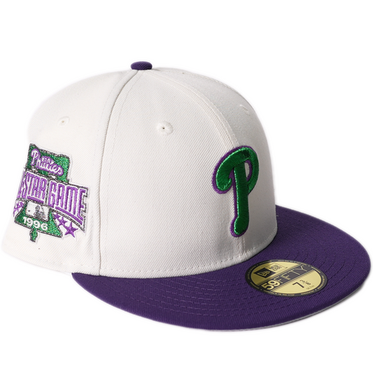 New Era Philadelphia Phillies 59Fifty Fitted Hat - White/Purple