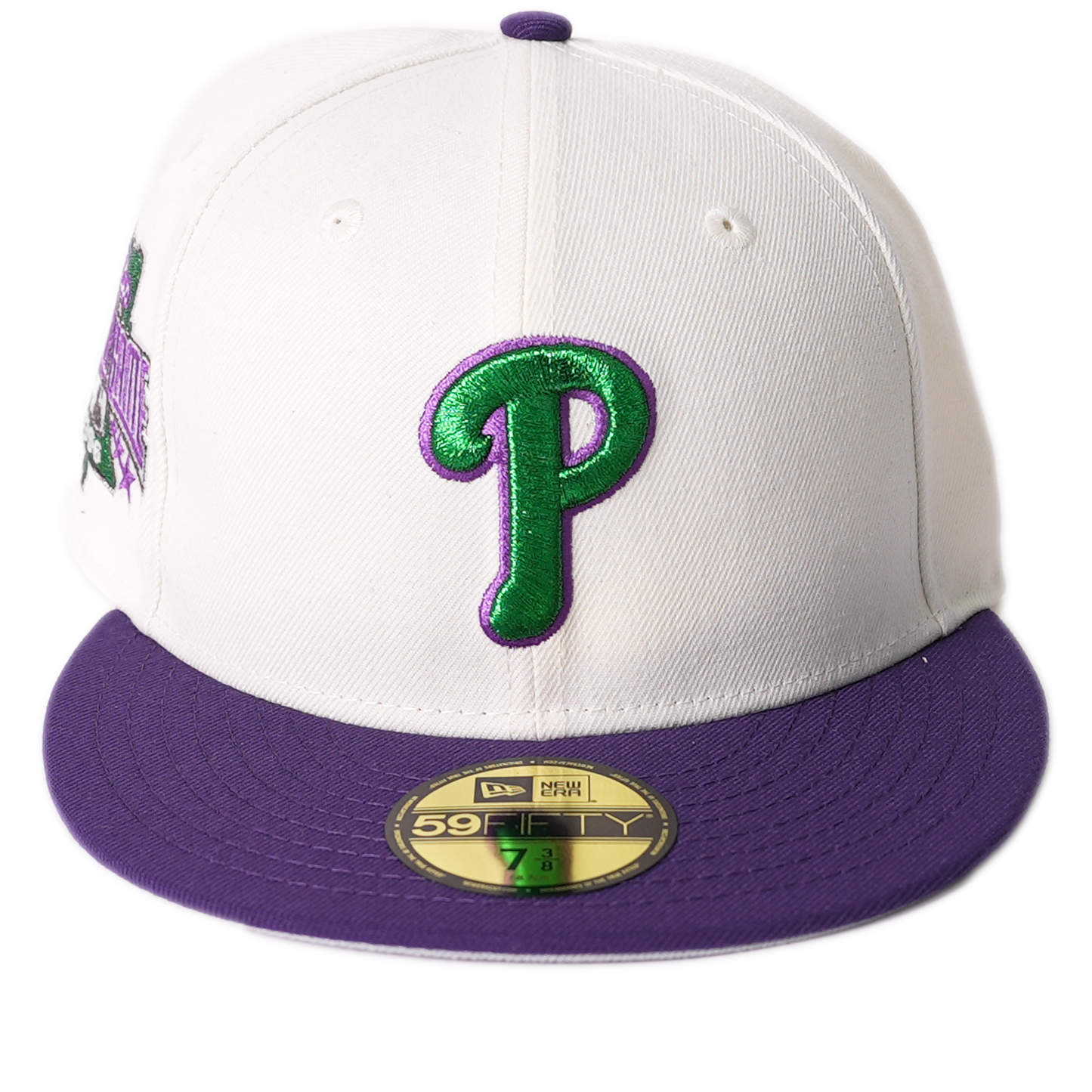 New Era Philadelphia Phillies 59Fifty Fitted Hat - White/Purple