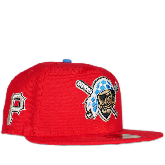 New Era Pittsburgh Pirates 59Fifty Fitted Hat - Red/ Blue/ Grey