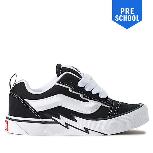 Vans Knu Skool Bolt Preschool - Black / White Black White