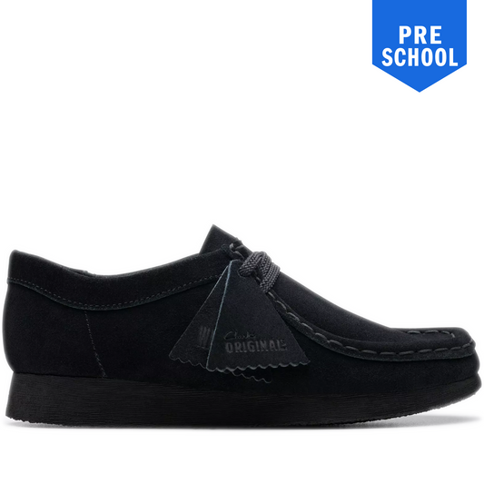 Pre school Clarks Wallabee Older -Black Suede