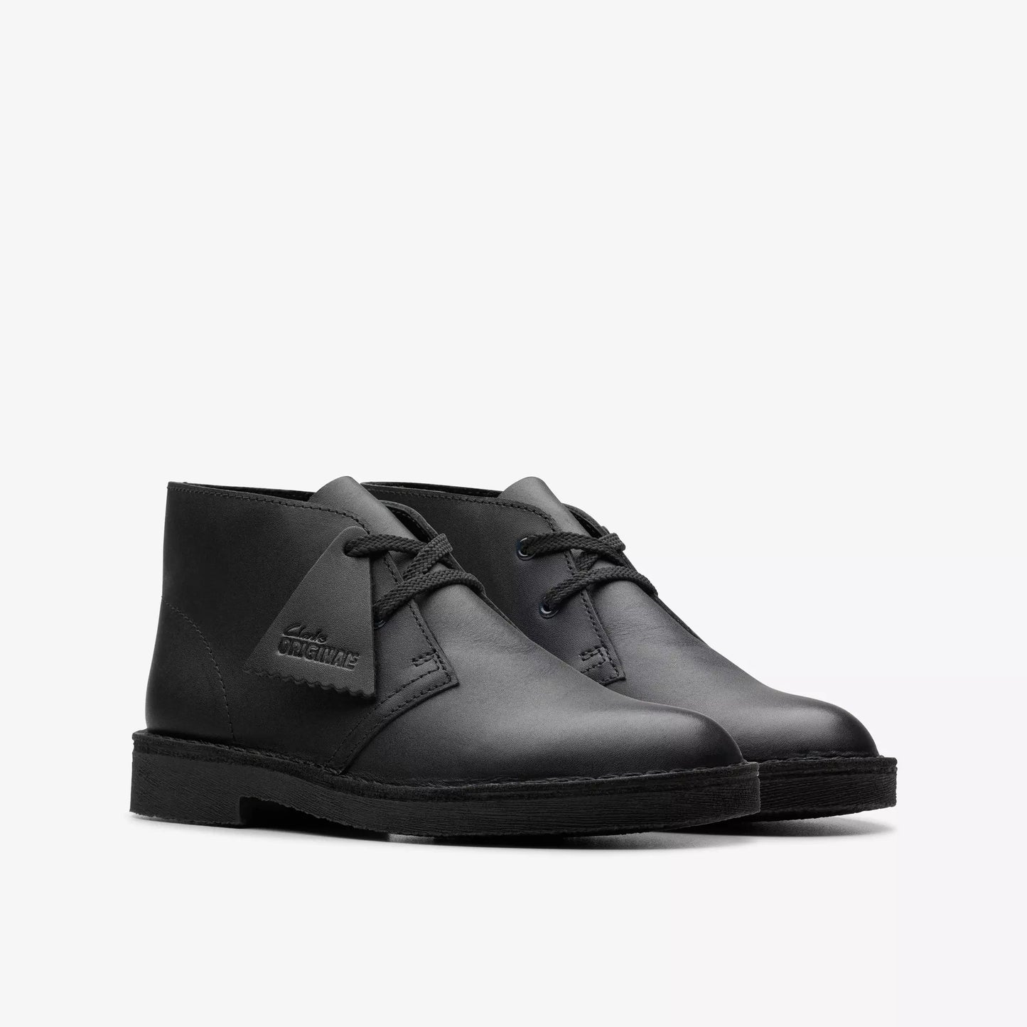 PreSchool Clarks Desert Boot - Black Leather