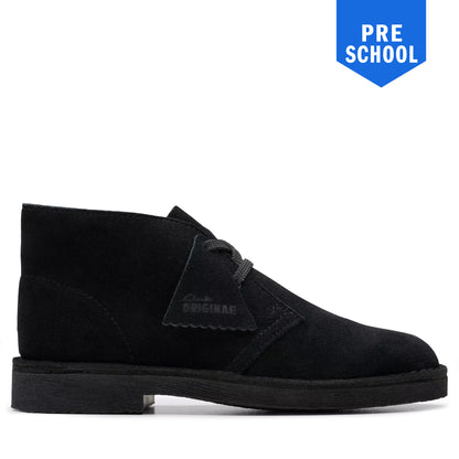 PreSchool Clarks Desert Boot - Black Suede