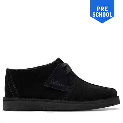 PreSchool Clarks Desert Trek - Black Suede