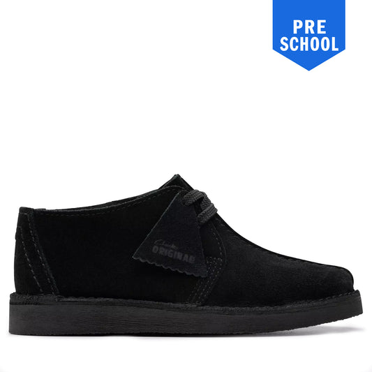 PreSchool Clarks Desert Trek - Black Suede