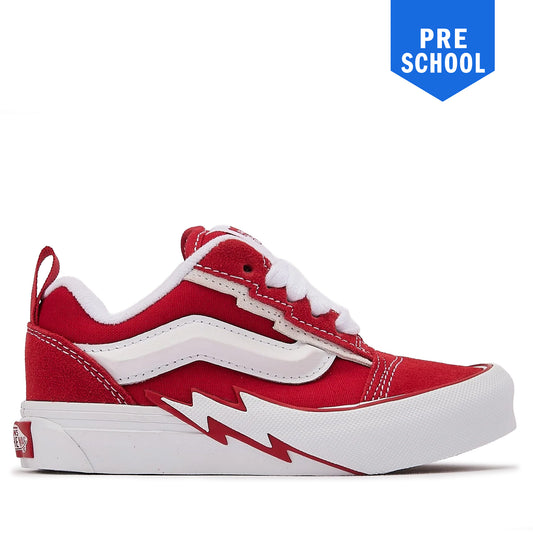 Vans Knu Skool Bolt Preschool - Racing Red Racing Red