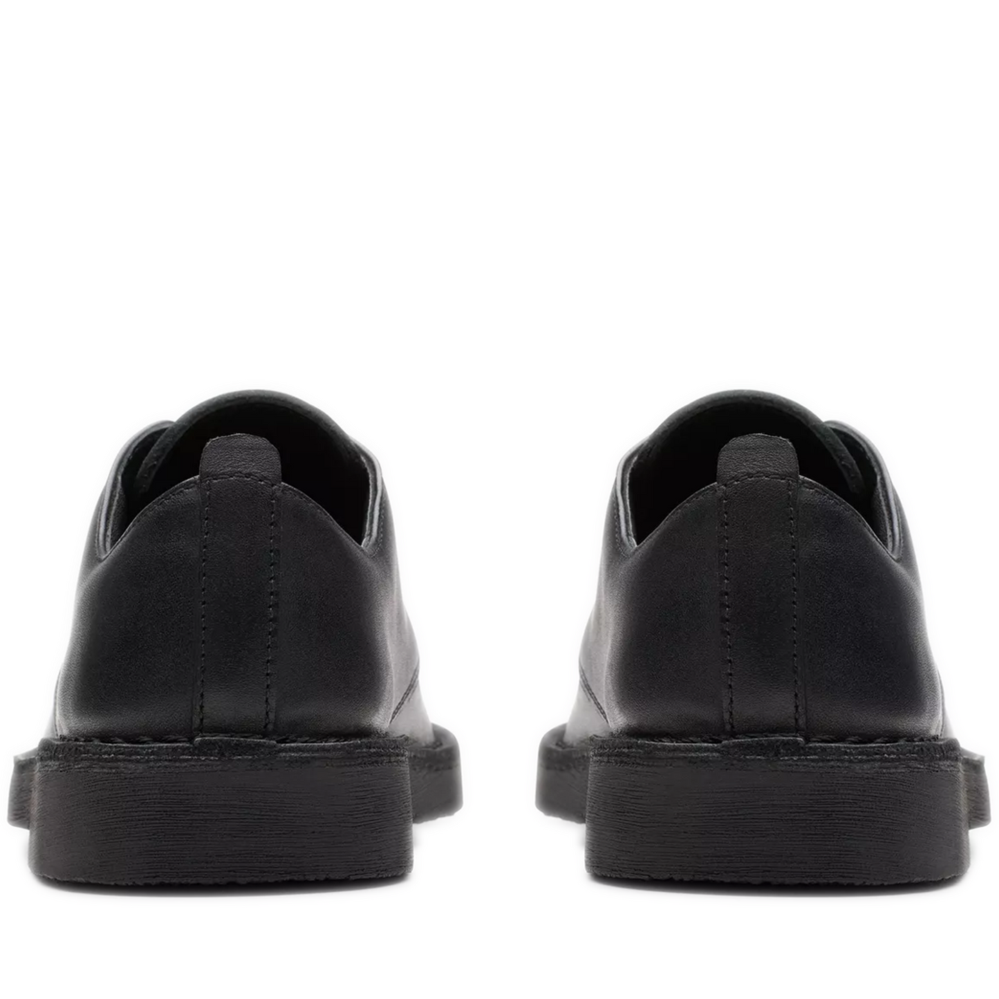 Pre School Clarks Desert London - Black Leather