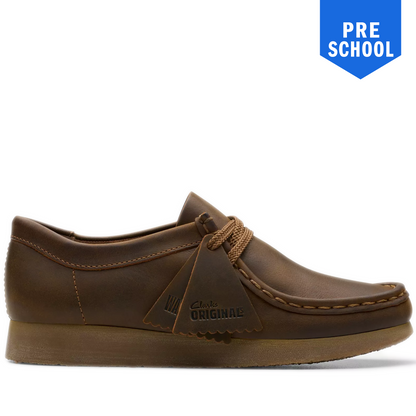 Pre School Clarks Wallabee Older -Beeswax