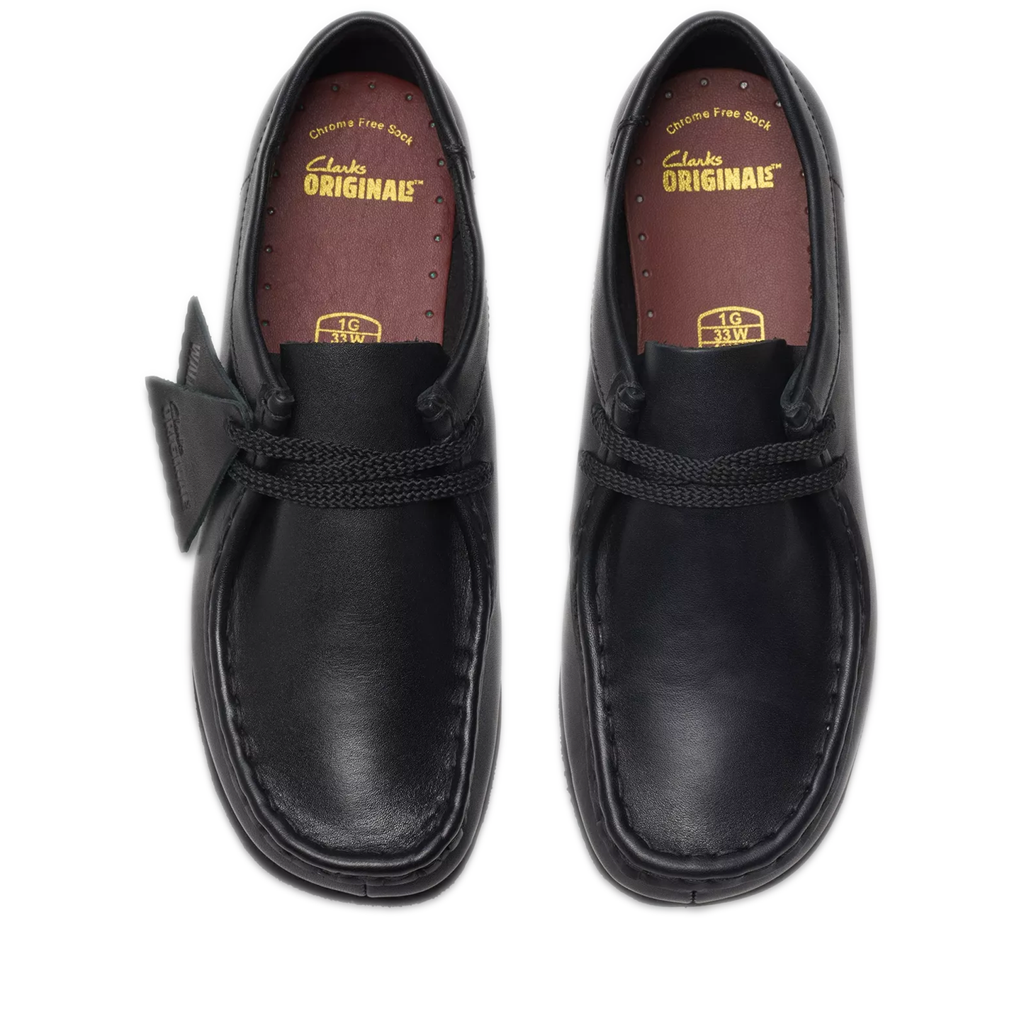 Pre School Clarks Wallabee Older -Black Leather