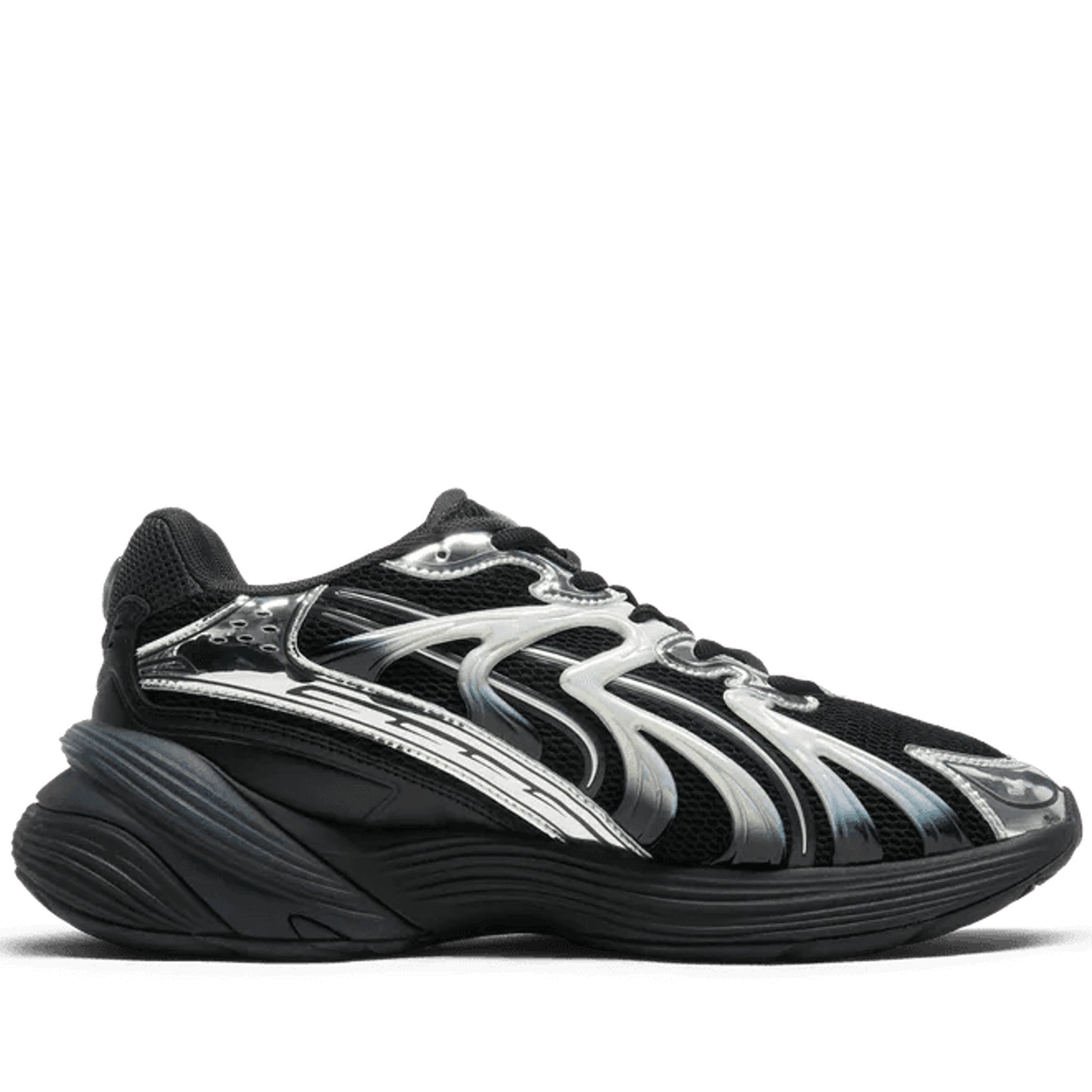 Men's Puma Inverse Chrome - Black/Flat Dark Gray/Silver Side