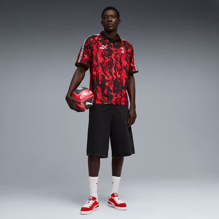 Puma AC Milan KING Retro Soccer Jersey - For All Time Red / Puma Black