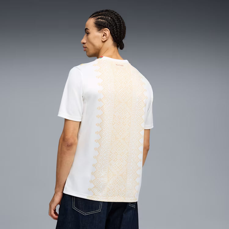 Puma Morocco Away Soccer Jersey - Puma White / Victory Gold