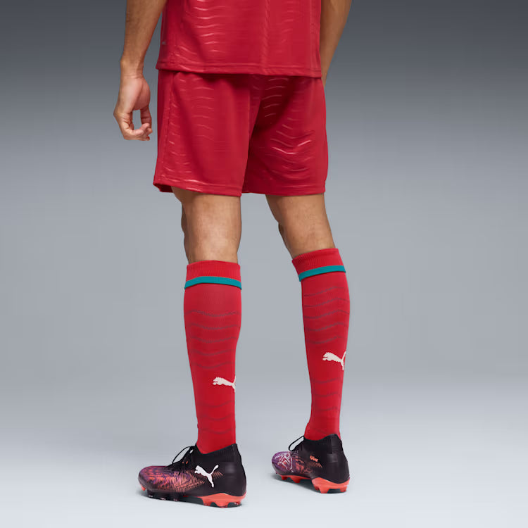 Puma 2026 Portugal Soccer Shorts - Club Red / Green Lagoon