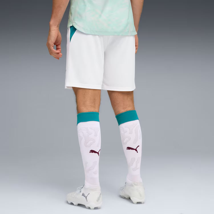 Puma Portugal 2026 Soccer Shorts - Puma White/Green Lagoon